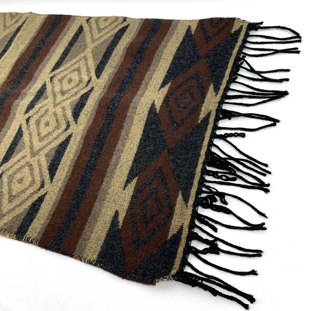 Vintage Italian designer chevron western cowboy print scarf - Picture 9 of 11